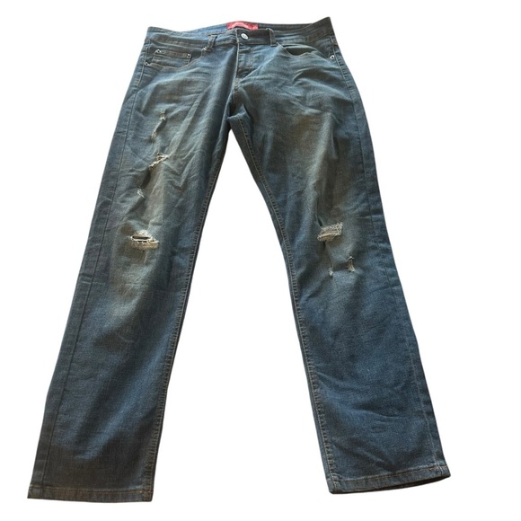 Ring of Fire Slim men's 33x30 distressed jeans - Picture 1 of 4